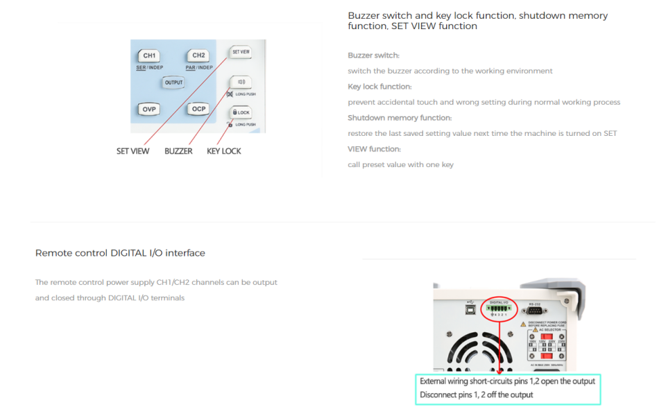 Uni-t UDP3303C 195W DC Programlanabilir Güç Kaynağı