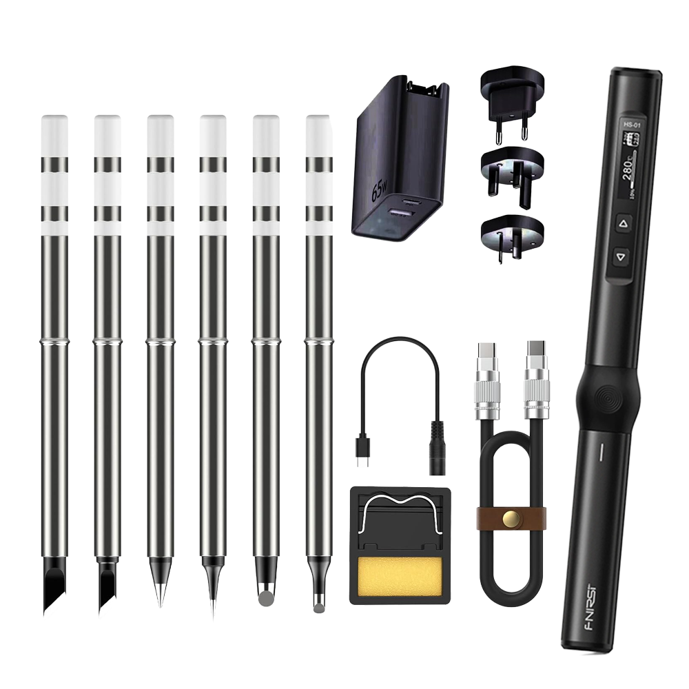 FNIRSI HS-01 BC2 65W Akıllı Kalem Havya Full Set