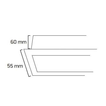 GOYA GY 8020-90 26 Watt Siyah/Beyaz Kasa 92 cm Sıva Altı Lineer Armatür