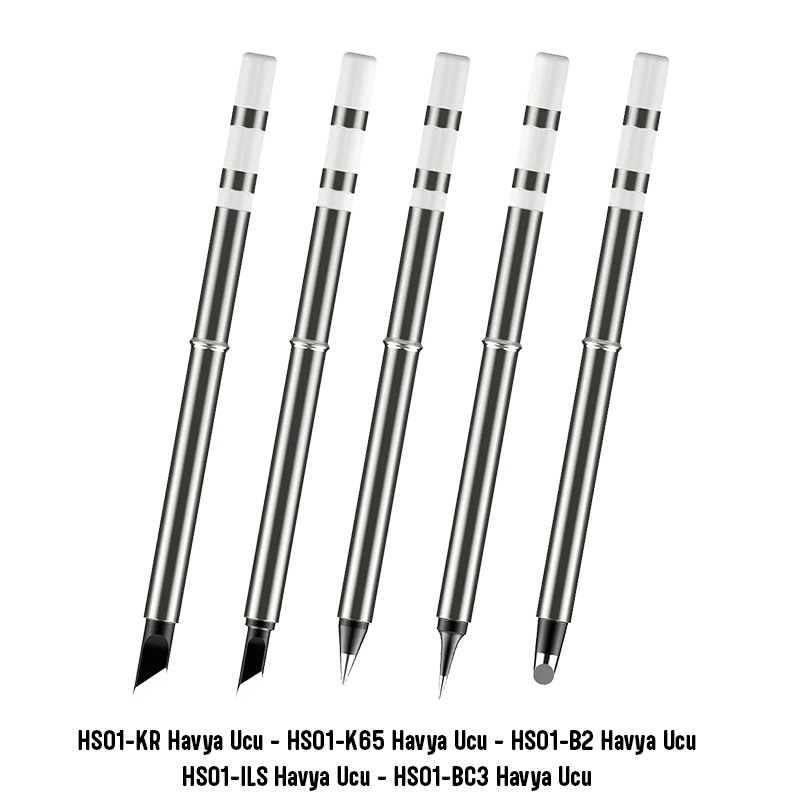 FNIRSI HS01 Serisi 5'li Havya Ucu Seti (HS01-KR / HS01-K65 / HS01-B2 / HS01-ILS / HS01-BC3)
