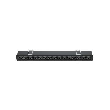 GOYA GY 8025-45 Siyah/Beyaz Kasa 30 Watt 49 cm Sıva Altı Lensli Lineer Armatür