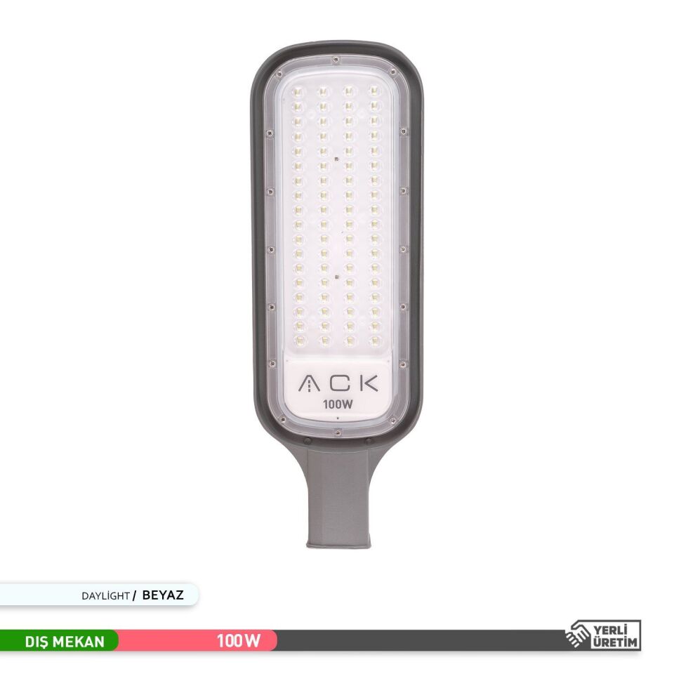 ACK AT41-19130 100W 6500K Beyaz Işık Led Sokak Armatürü