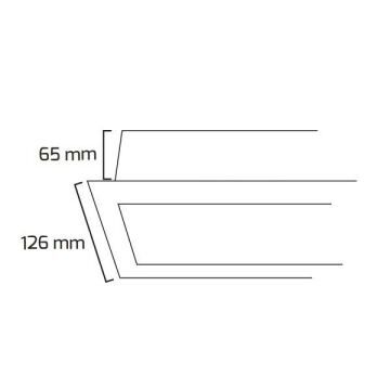 GOYA GY 8026-90 Siyah/Beyaz Kasa 52 Watt 92 cm Sıva Altı Lineer Armatür