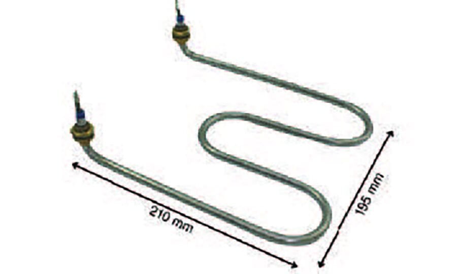 SRC Rezistans CR 112 181 Semaver Rezistansı - Kıvrık 220 V 2000 Watt (8.5 Ø)