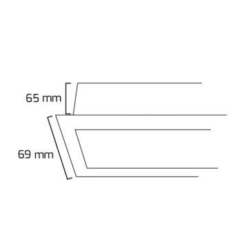 GOYA GY 8021-150 Siyah/Beyaz Kasa 42 Watt 152 cm Sıva Altı Lineer Armatür