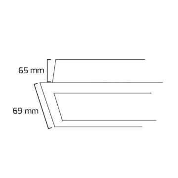 GOYA GY 8022-150 Siyah/Beyaz Kasa 65 Watt 152 cm Sıva Altı Lineer Armatür
