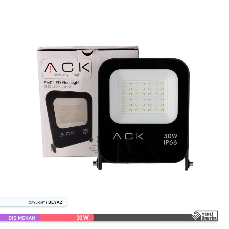 ACK AT62-03032 30W 6500K Beyaz Işık Led Projektör
