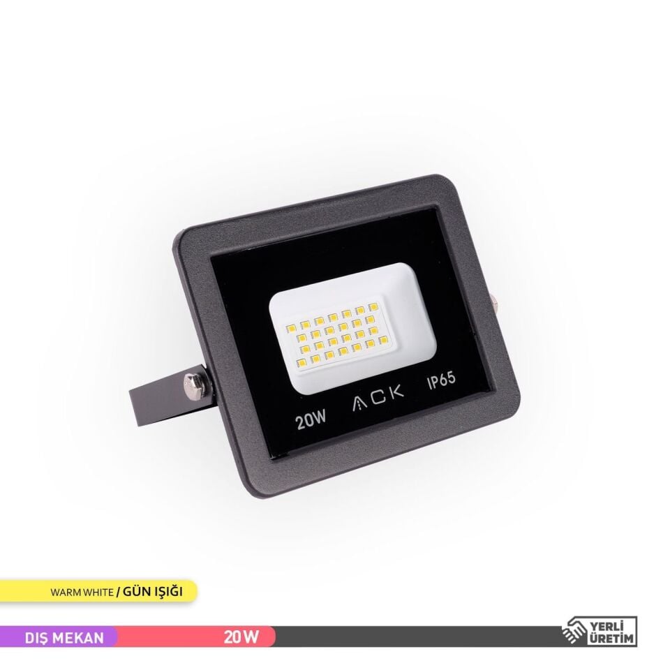 ACK AT62-02002 20W 3000K Gün Işığı Led Projektör