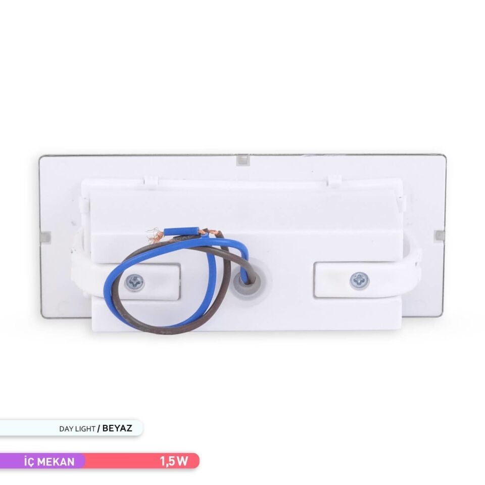 ACK AH07-01034 Sensörlü LED 1,5W 6500K 12 cmx5cmx5,37 cm Merdiven-Duvar Armatürü