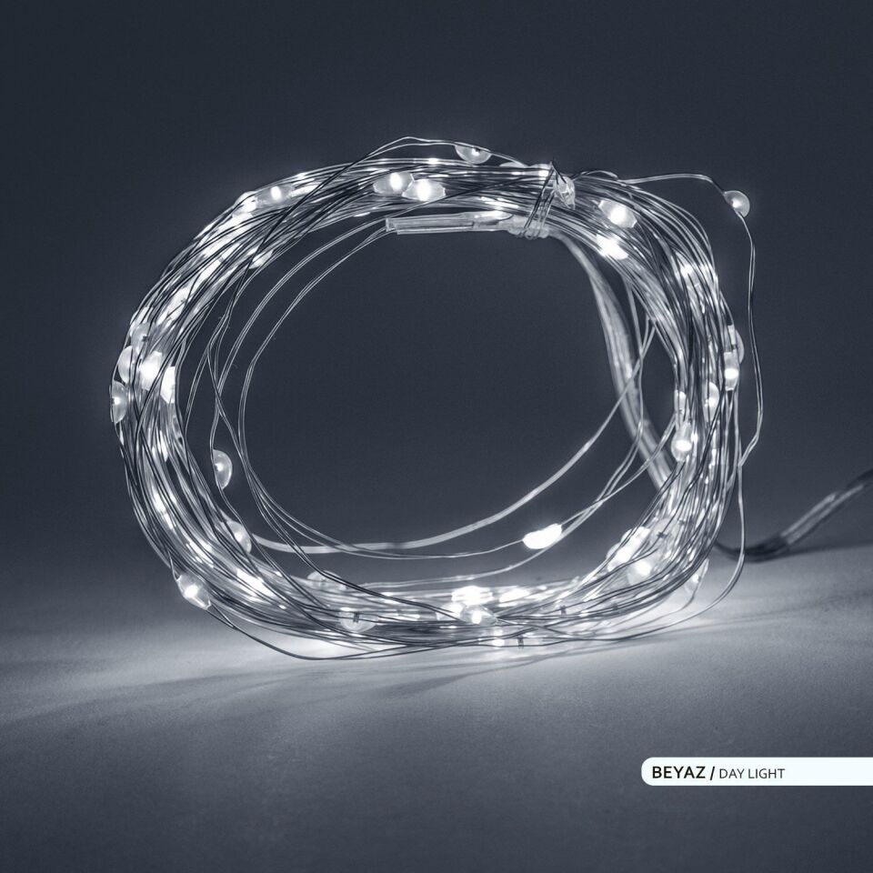 ACK AS90-00993 10mt Pilli LED Süsleme Işığı 6500K