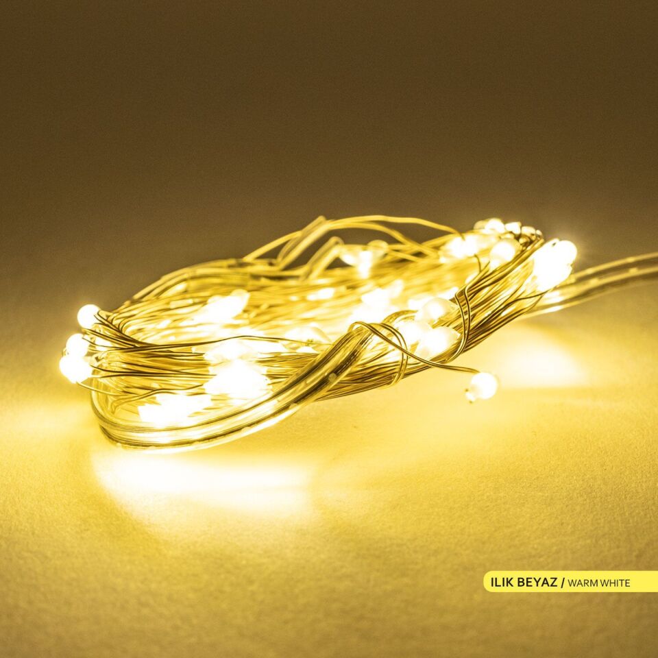 ACK AS90-00950 5mt Pilli LED Süsleme Işığı 3000K