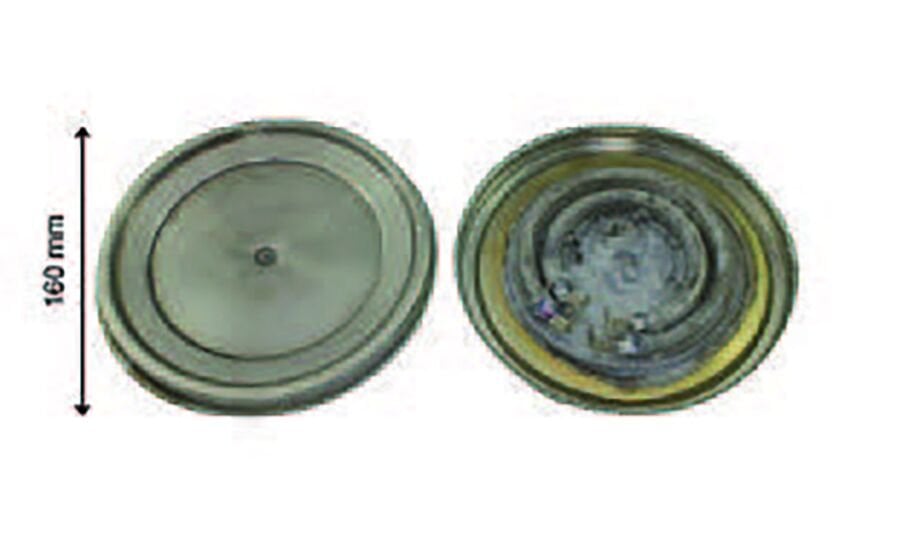 SRC Rezistans CR 112 540 Çift Elemanlı Gizli Semaver Rez. 220 V 2000 Watt (160mm)