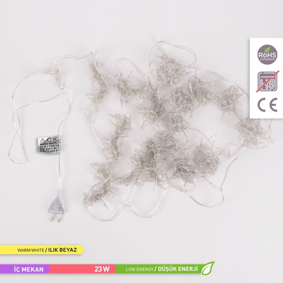 ACK AS90-00500 200X200 cm LED Perde 3000K