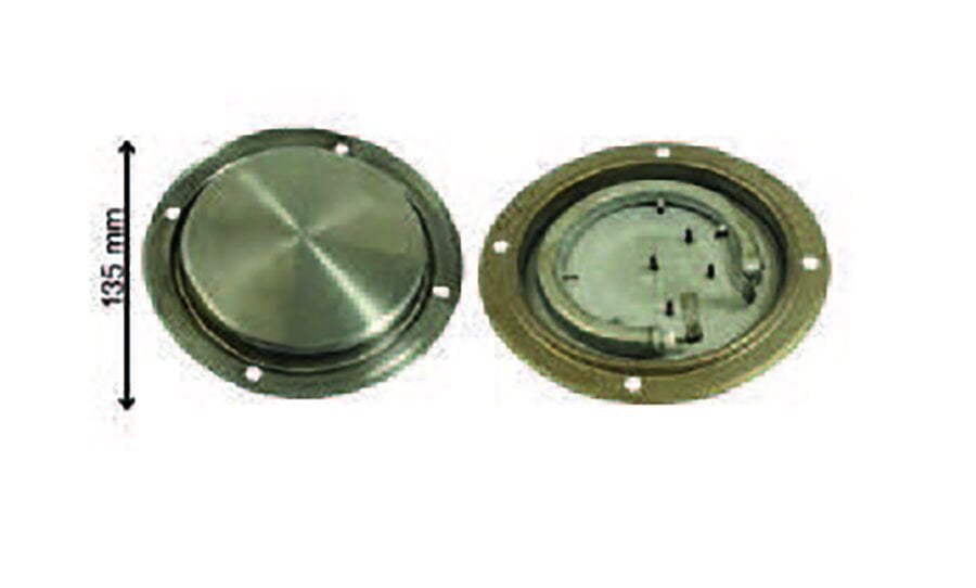 SRC Rezistans CR 112 547 Gizli Semaver Rezistansı 220 V 1000 Watt (135mm)