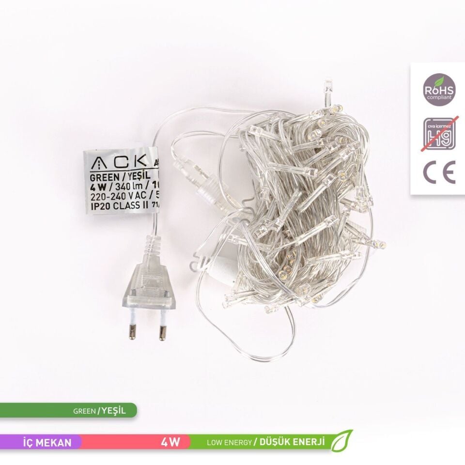 ACK AS90-00405 Eklenebilir LED Yeşil Işık