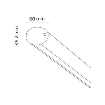 GOYA GY 8076-123 Siyah/Beyaz Kasa 34 Watt 123 cm Lineer Sarkıt Avize