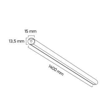 GOYA GY 8011-4 Siyah/Beyaz/Gri Kasa 30 Watt 135 cm Silindirik Lineer Sarkıt Armatür