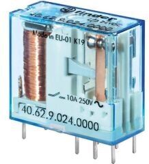 Finder 40.62.9.024.0000 24v 10a Dc 2 Kontak Minyatür Pcb Röle