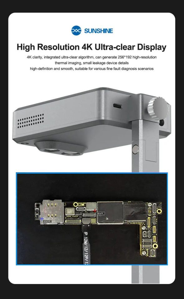 SUNSHINE TB-08 Pro – Çift Işıklı Kızılötesi Termal Kamera