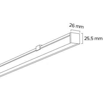 GOYA GY 8052-120 Siyah/Beyaz Kasa 34 Watt 120 cm Sıva Üstü Lineer Armatür