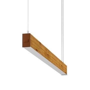 GOYA GY 8031-60-62-C 18 Watt 60 cm Ahşap (Ceviz) Desenli Lineer Sarkıt Armatür
