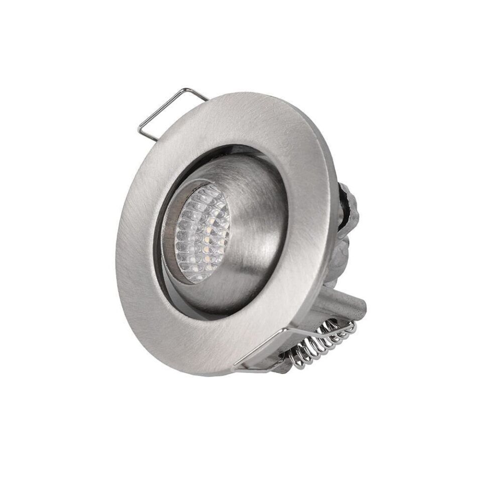 ACK AH06-00354 3W Yeşil Sıva Altı LED Spot Armatür Saten Satin