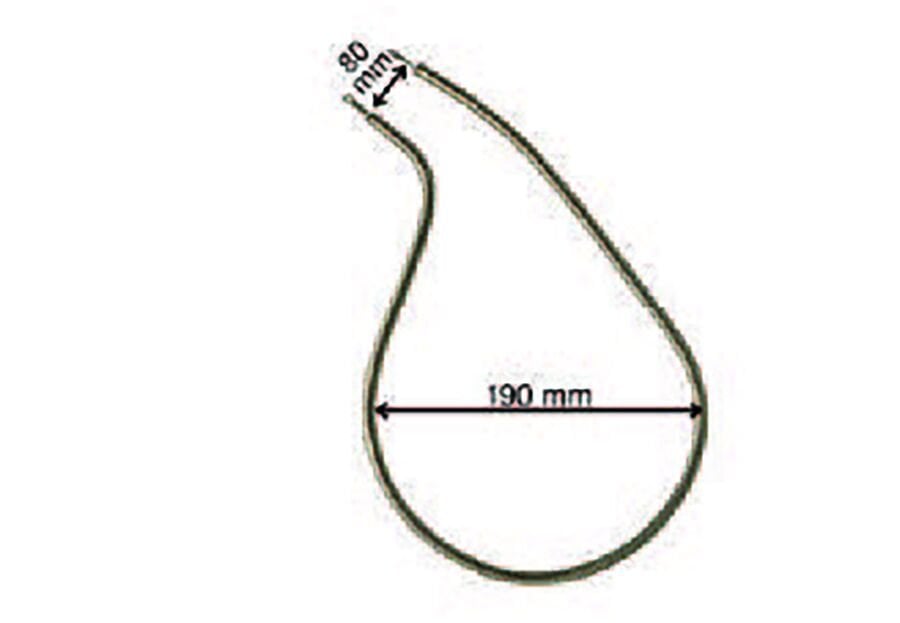 SRC Rezistans CR 114 125 Fırın Boru Rezistansı (Mide Soketli) 220 V 650 Watt (11.5 Ø Demir)