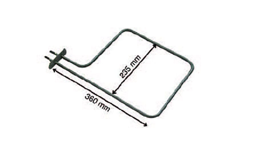 SRC Rezistans CR 114 135 Büyük İnce Fırın Boru Rez. (Ampul) 220 V 1000 Watt (6.5 Ø Cr-Ni)