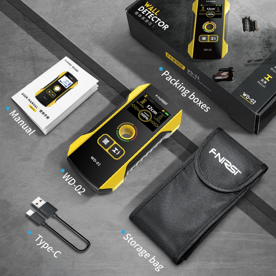 Fnirsi WD02 Duvar Dedektörü Tarayıcı
