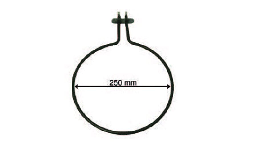 SRC Rezistans CR 114 138 İnce Fırın Boru Rez. (Flanşlı) 220 V 800 Watt (6.5 Ø Cr-Ni)
