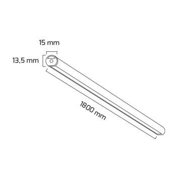 GOYA GY 8012-3 Siyah/Beyaz/Gri Kasa 25 Watt 180 cm Silindirik Lineer Sarkıt Armatür