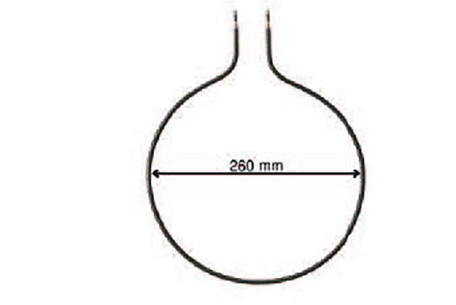 SRC Rezistans CR 114 142 Orta İnce Fırın Boru Rez. (Ampul) 220 V 750 Watt (6.5 Ø Cr-Ni)