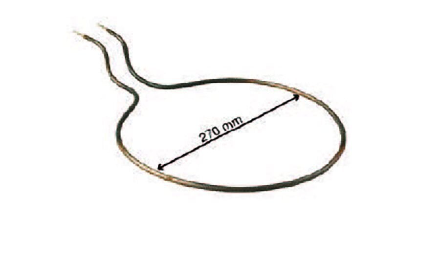 SRC Rezistans CR 114 146 Büyük İnce Fırın Boru Rez. (Ampul) 220 V 1000 Watt (6.5 Ø Cr-Ni)