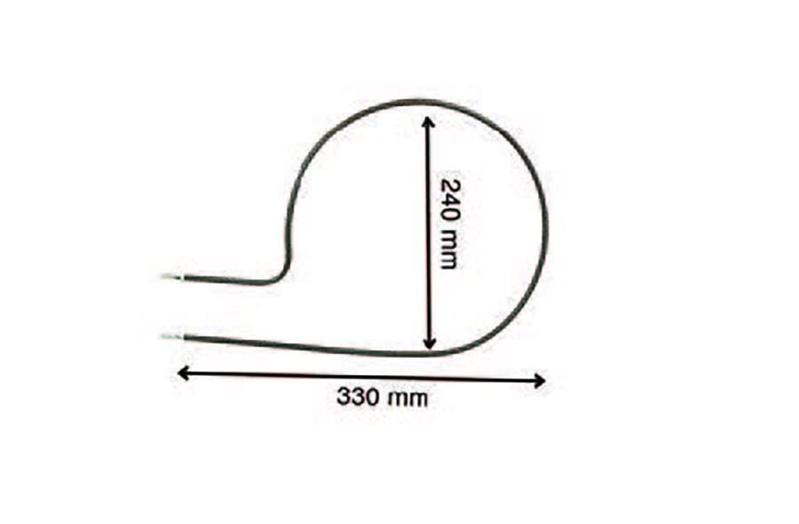 SRC Rezistans CR 114 160 İnce Fırın Rezistansı (Mide) 220 V 650 Watt (6.5 Ø Cr-Ni)