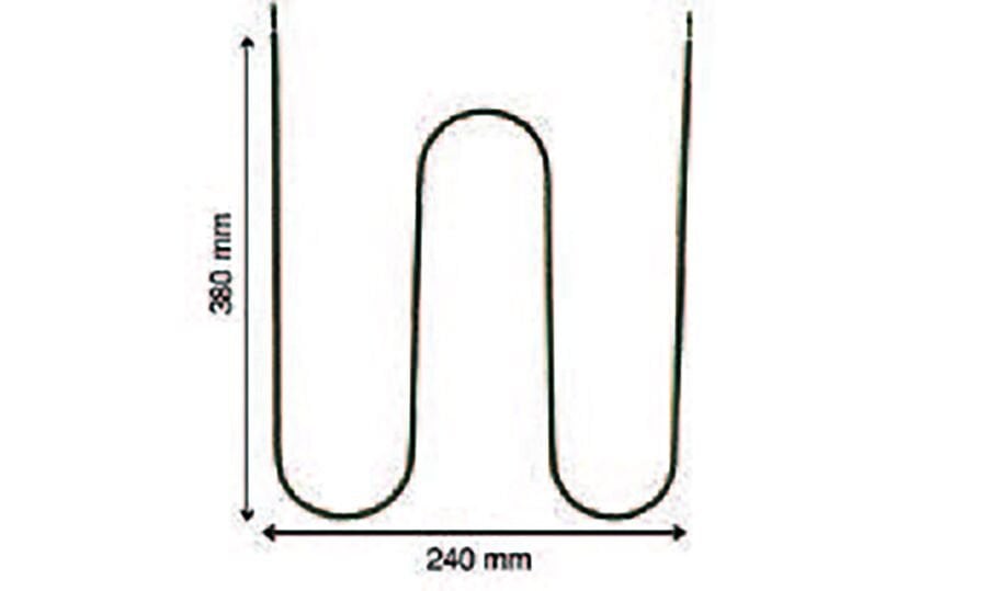 SRC Rezistans CR 114 291 (M) Tipi Fırın Boru Rezistansı 220 V 750 Watt (6.5 Ø Cr-Ni)