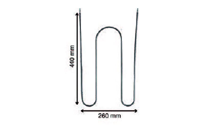SRC Rezistans CR 114 295 (M) Tipi Fırın Boru Rez. (Kumtel) 220 V 1000 Watt (6.5 Ø Cr-Ni)