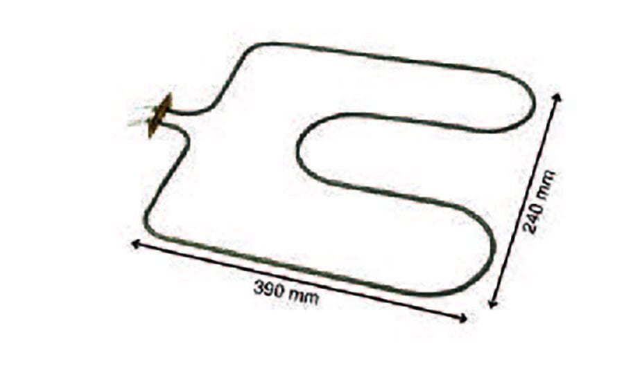 SRC Rezistans CR 114 325 Fırın Boru Rezistansı 220 V 1200 Watt (6.5 Ø Cr-Ni)