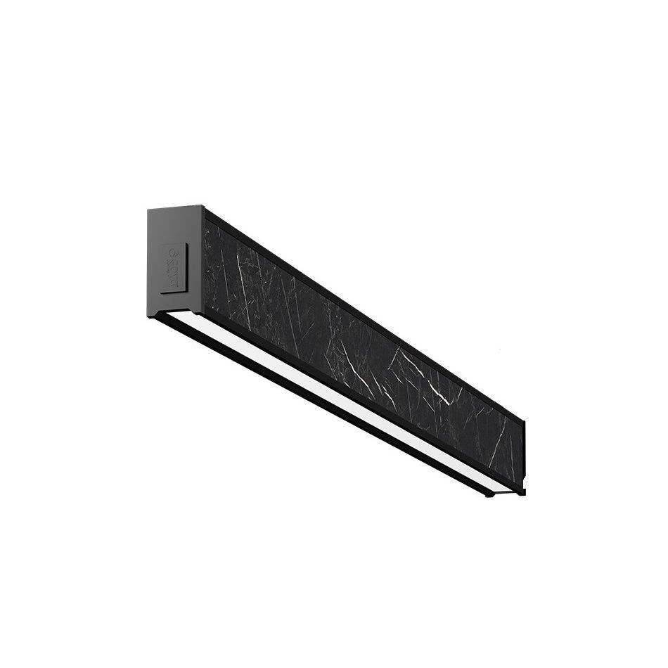 GOYA GY 8046-60 18 Watt 60 cm Siyah Mermer Desenli Sıva Üstü Lineer Armatür