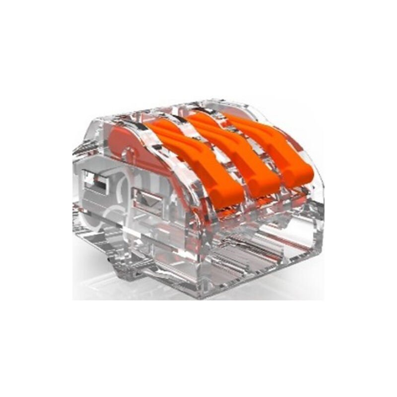 SRC PC62 Turuncu Mandallı Geçmeli̇ Buat Klemensi̇ - 3'lü | 0,2-4 mm² (5 Adet)