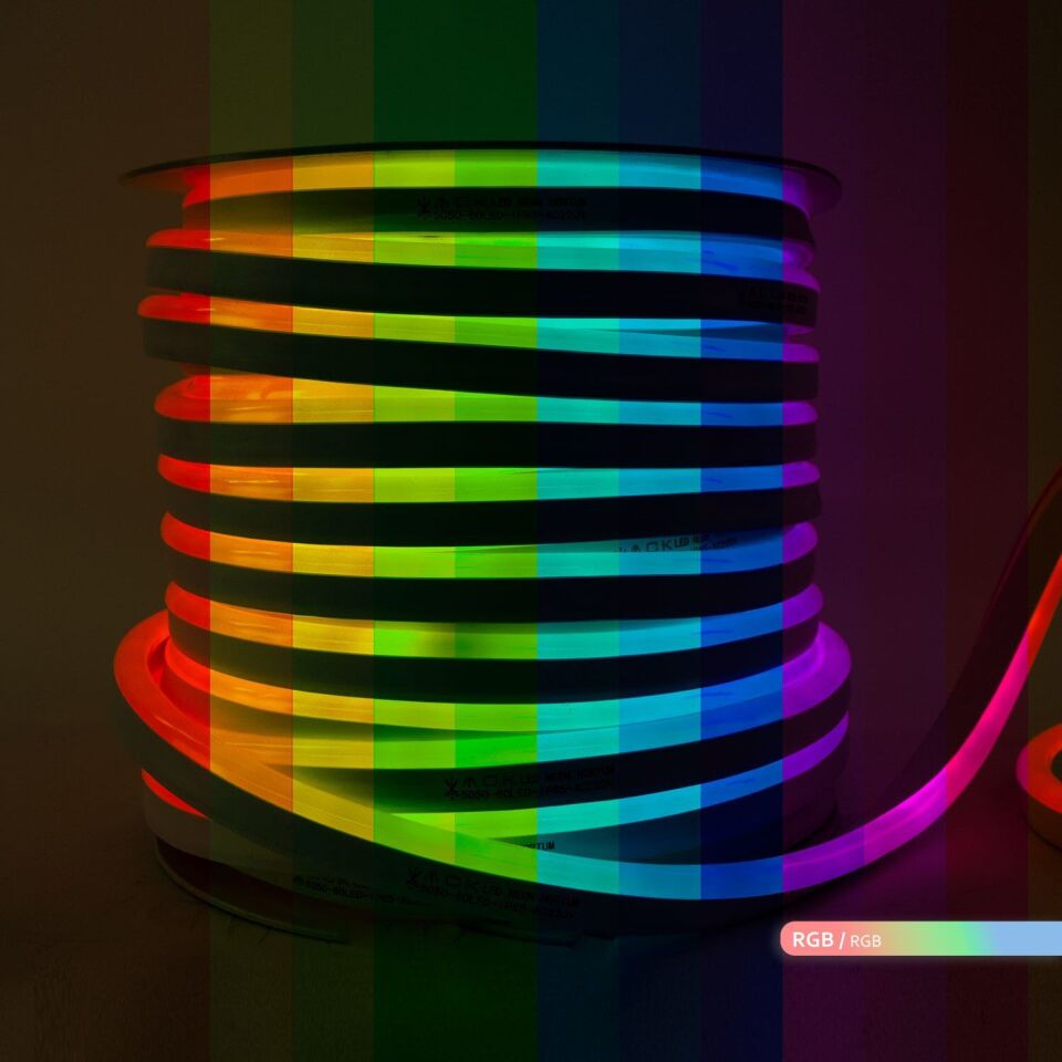 ACK AS03-00509  50 Metre LED Neon 220V RGB Işık