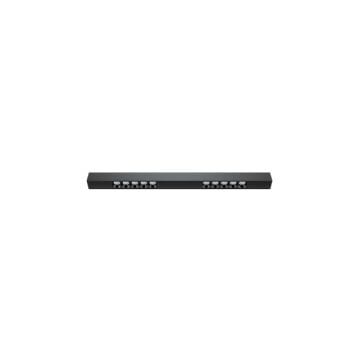 GOYA GY 8043-60 Siyah/Beyaz Kasa 20 Watt 60 cm Sıva Üstü Lensli Lineer Armatür