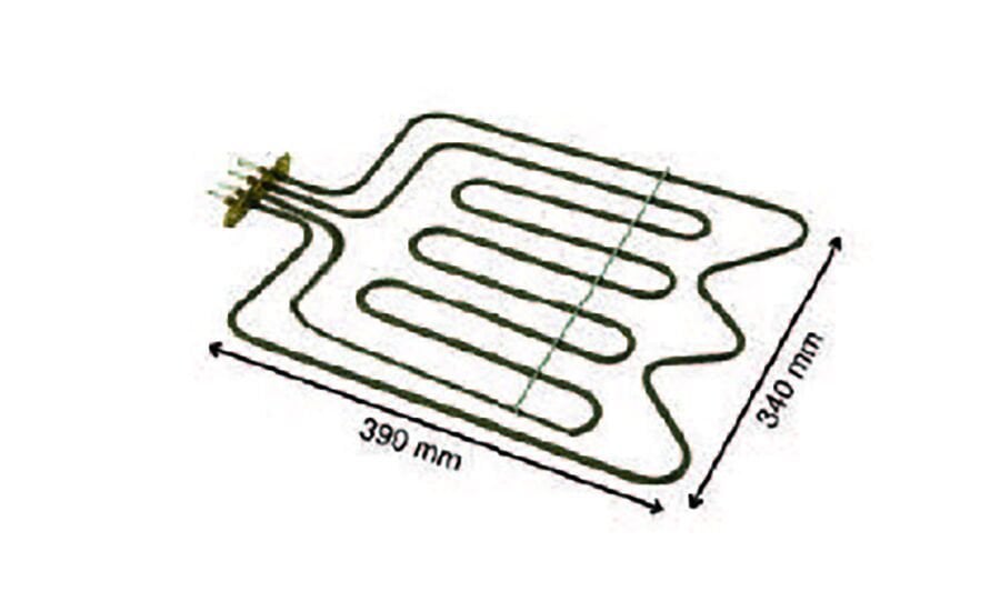 SRC Rezistans CR 114 354 Arçelik Fırın Boru Rezistansı 220 V 3500 Watt (6.5 Ø Cr-Ni)