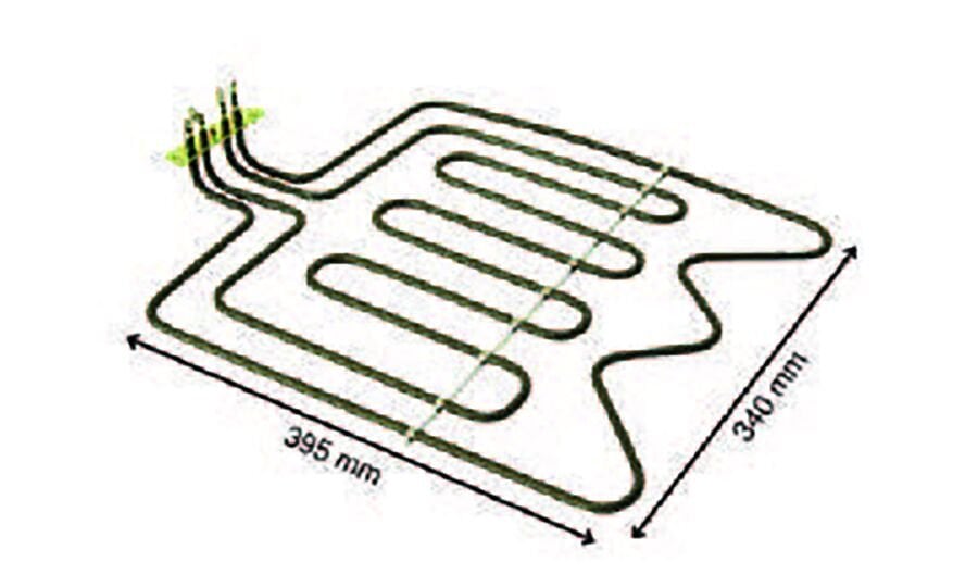 SRC Rezistans CR 114 356 Fırın Boru Rezistansı 220 V 3500 Watt (6.5 Ø Cr-Ni)