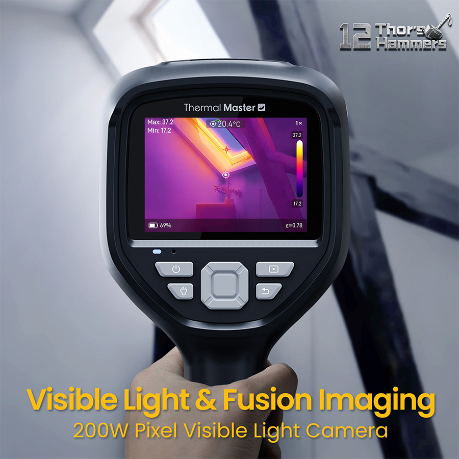 Thermal Master Thor001 Uzman Termal Kamera – 512×384 Çözünürlük, IR-Fuse™, 3,5” IPS Ekran