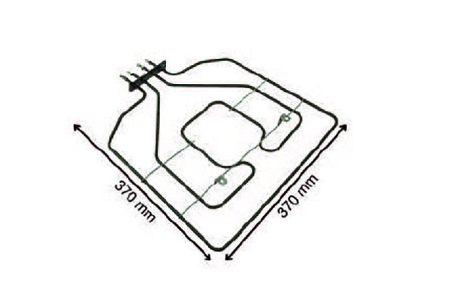 SRC Rezistans CR 114 361 Arçelik Fırın Rezistansı 220 V 2800 Watt (6.5 Ø Cr-Ni)