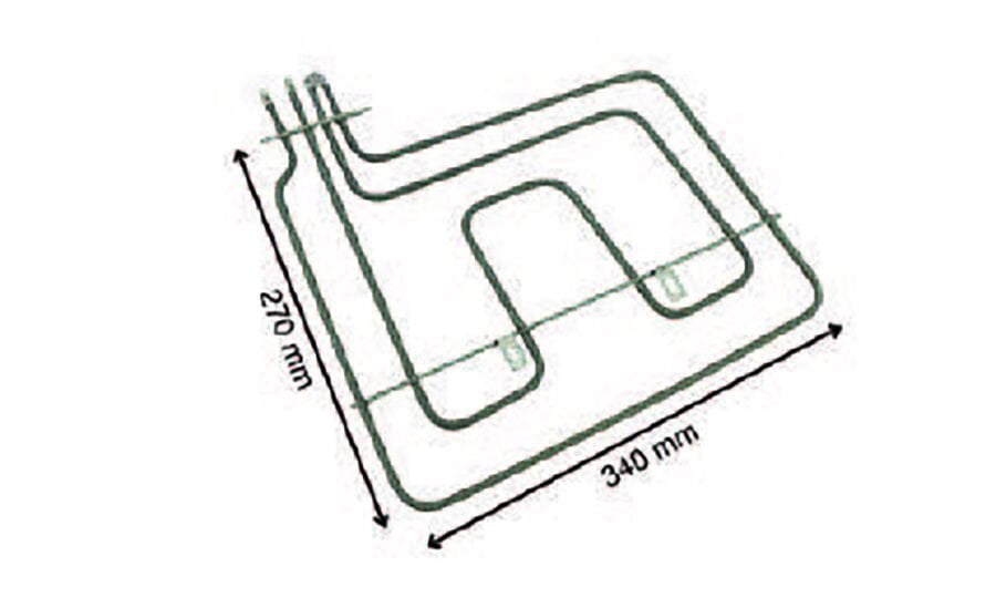 SRC Rezistans CR 114 362 Arçelik Fırın Rezistansı 220 V 2200 Watt (6.5 Ø Cr-Ni)