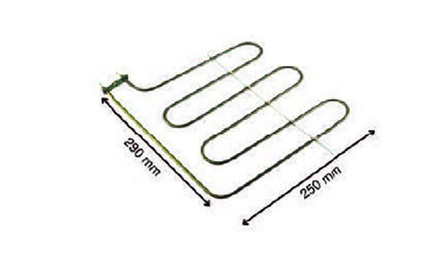 SRC Rezistans CR 114 375 Mini Arçelik Fırın Boru Rez. 220 V 2000 Watt (6.5 Ø Cr-Ni)