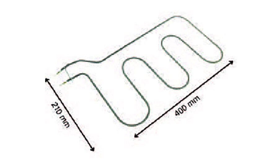 SRC Rezistans CR 114 377 Arçelik Fırın Rezistansı 220 V 1500 Watt (6.5 Ø Cr-Ni)