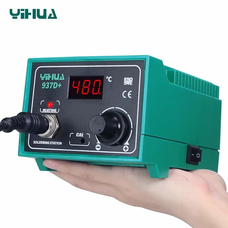 Yihua 937D+ 60W Dijital Isı Ayarlı İstasyonlu Havya LED Ekranlı Lehimleme İstasyonu