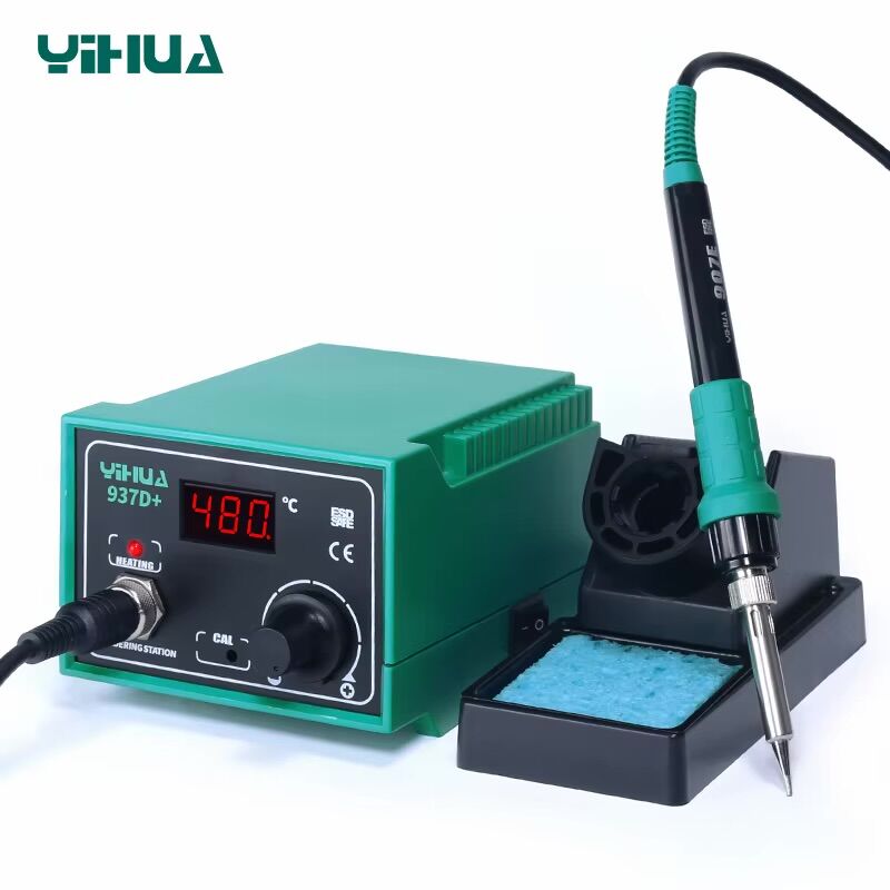 Yihua 937D+ 60W Dijital Isı Ayarlı İstasyonlu Havya LED Ekranlı Lehimleme İstasyonu